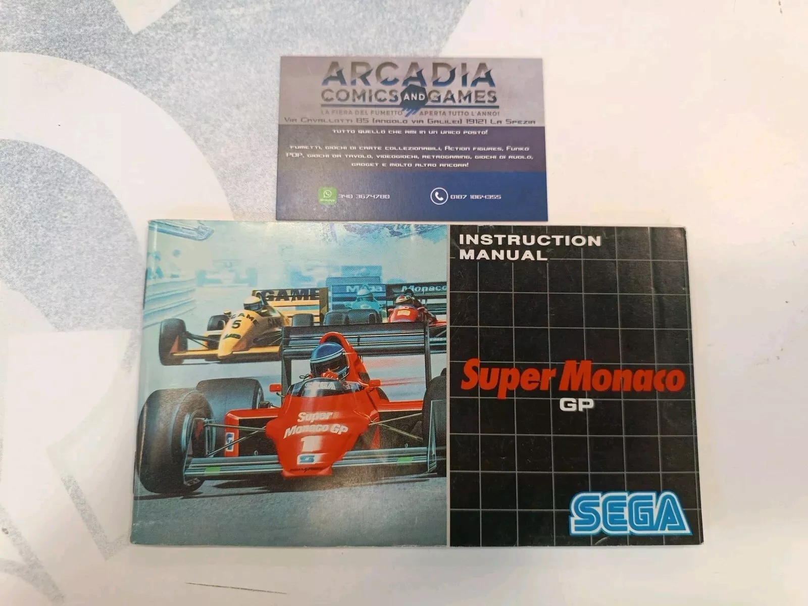 Super Monaco GP Manuale Di Istruzioni Mega Drive SEGA PAL